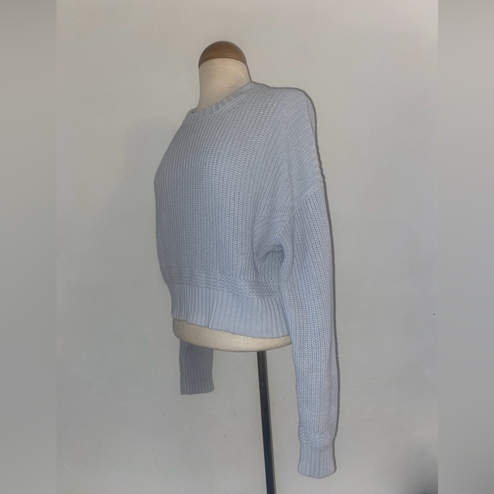 La Hearts Soft Blue Crew Neck Sweater - Picture 2 of 5